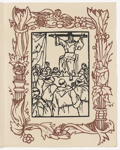 Plate (page 373) from Les Petites Fleurs de St. François (The Little Flowers of St. Francis) by Émile Bernard, illustrated book, 1928