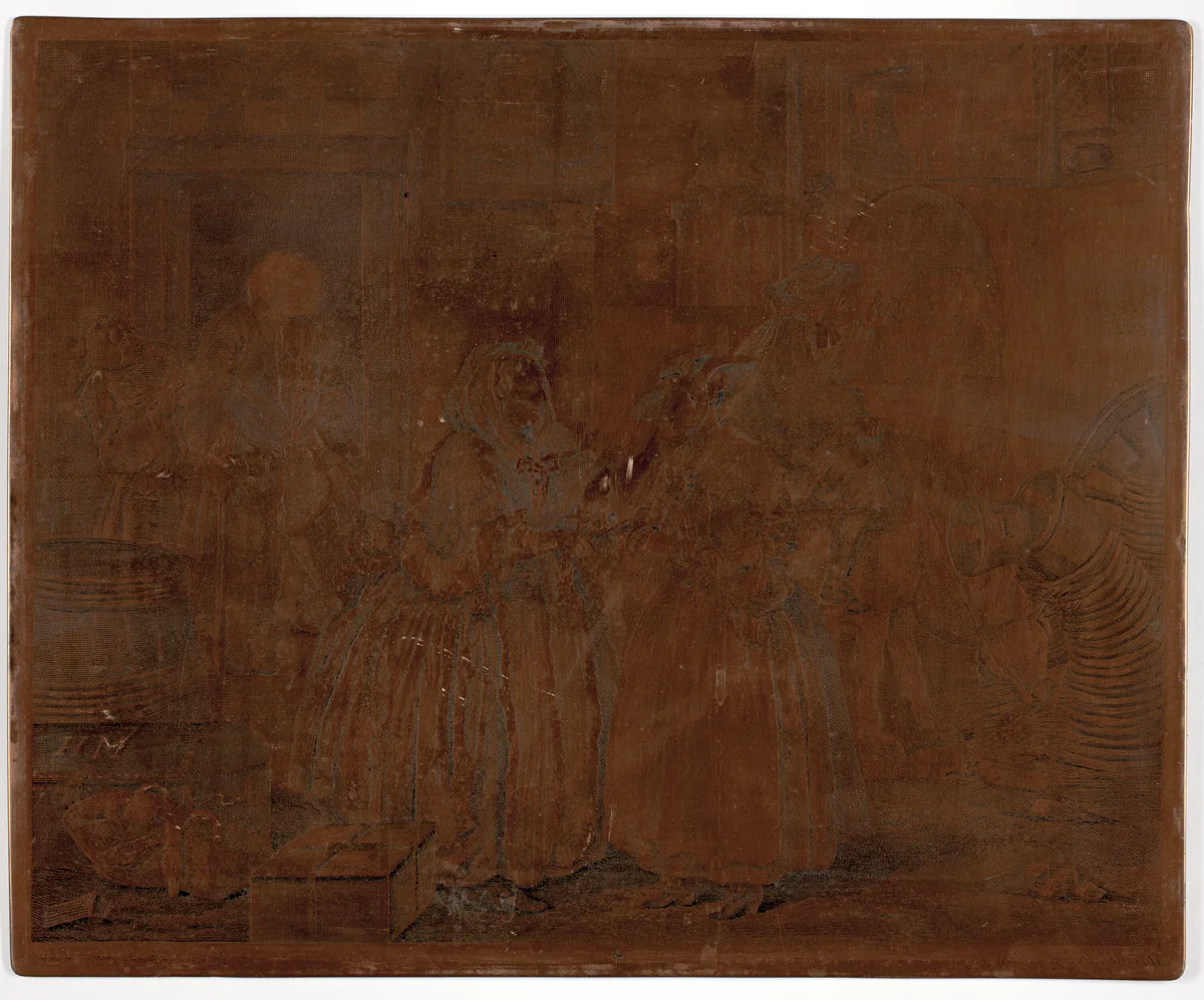 Plate one, from A Harlot's Progress by William Hogarth, print, 1732