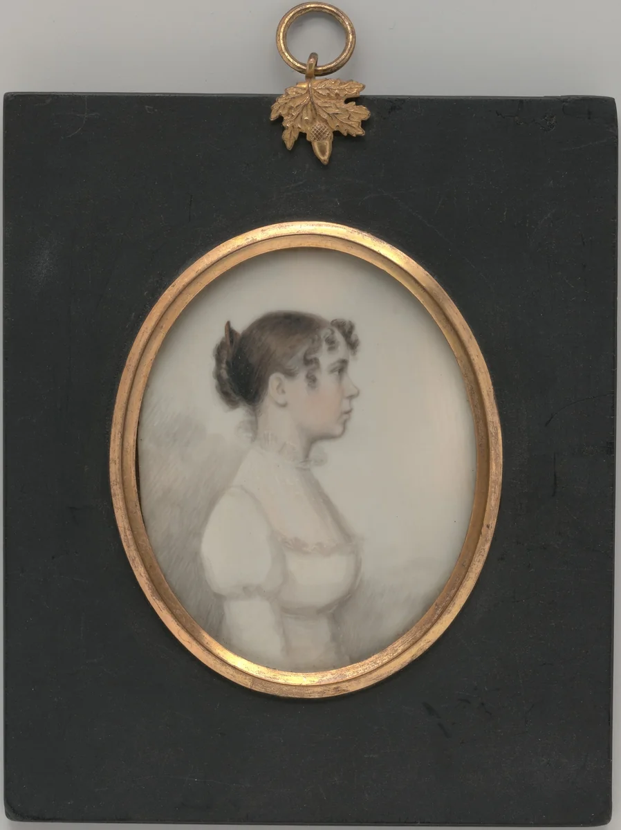 Portrait of a Lady by William P. Sheys, artwork, 1813