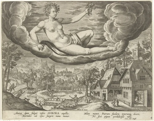 Ochtend by Unknown, print, 1570-1597