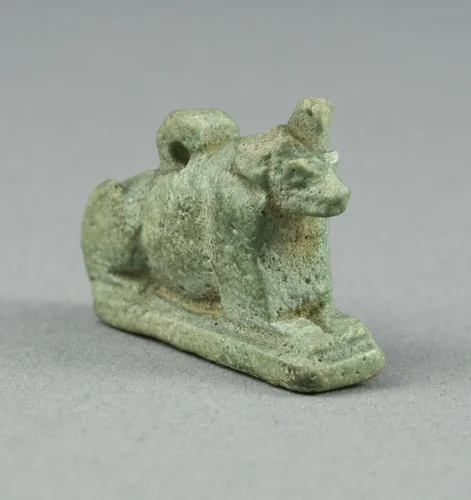 Amulet of the God Anubis by Egyptian, metalwork, -700--1