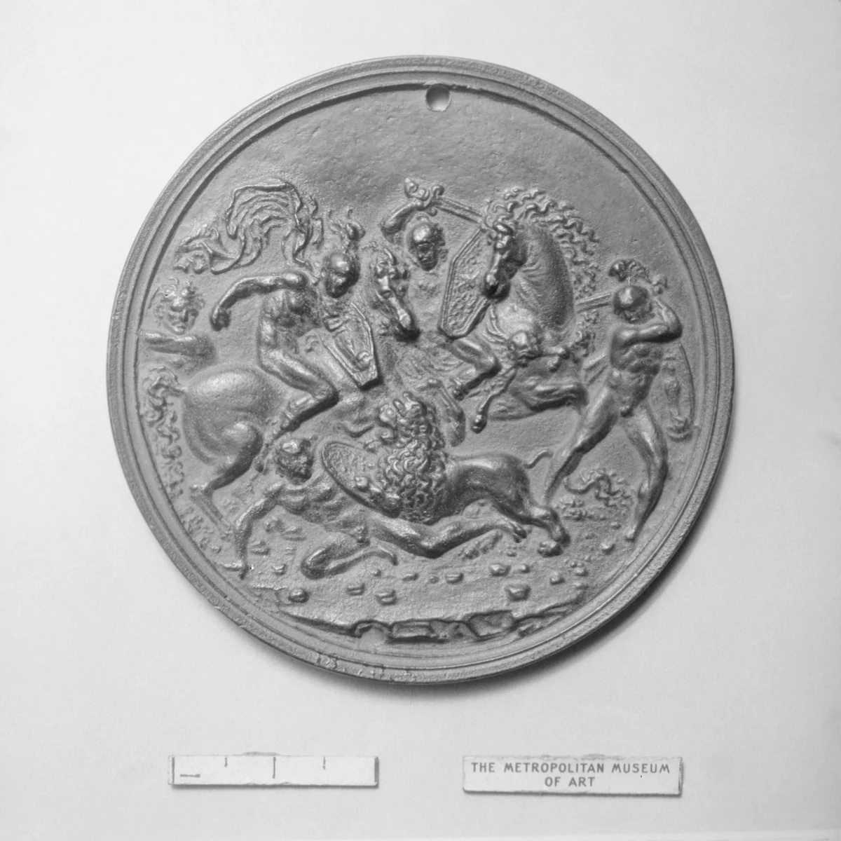 Lion Hunt by Galeazzo Mondella, metalwork, 1500-1599