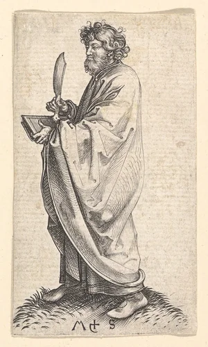 St. Bartholomew by Martin Schongauer, print, 1470-1491