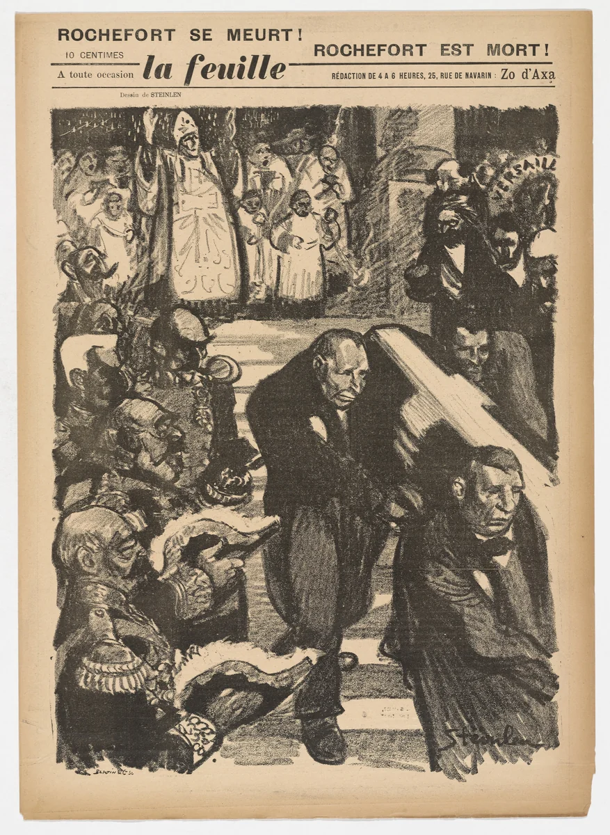 La Feuille, no. 14 by Théophile-Alexandre Steinlen, illustrated book, 1898