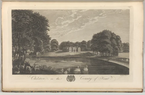 Somerhill, near Tunbridge, in the County of Kent, from Edward Hasted's, The History and Topographical Survey of the County of Kent, vols. 1-3 by Richard Bernard Godfrey, book, 1777-1790