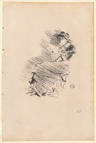 Reading by James McNeill Whistler, print, 1879