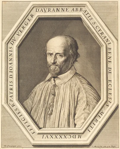 Jean Verger de Hauranne by Jean Morin; Philippe de Champaigne, print, 1646
