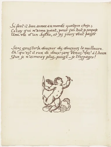 Tailpiece (folio 86 verso) from Les Amours (The Loves) by Émile Bernard, illustrated book, 1915