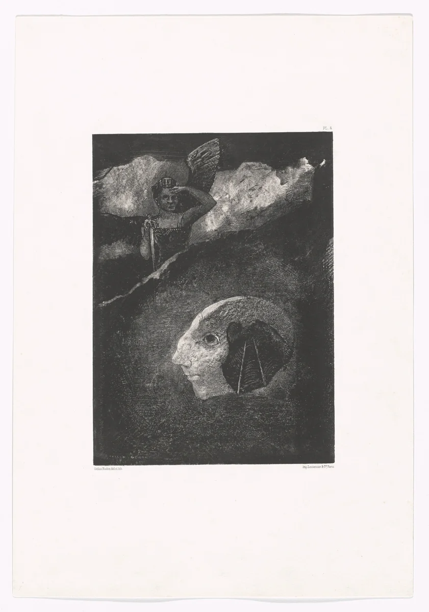 Limbo (Limbes) from In the Dream (Dans le rêve) by Odilon Redon, print, 1879