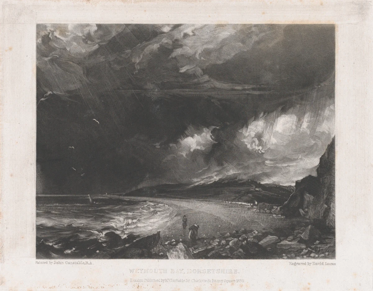 Weymouth Bay by David Lucas, print, 1830