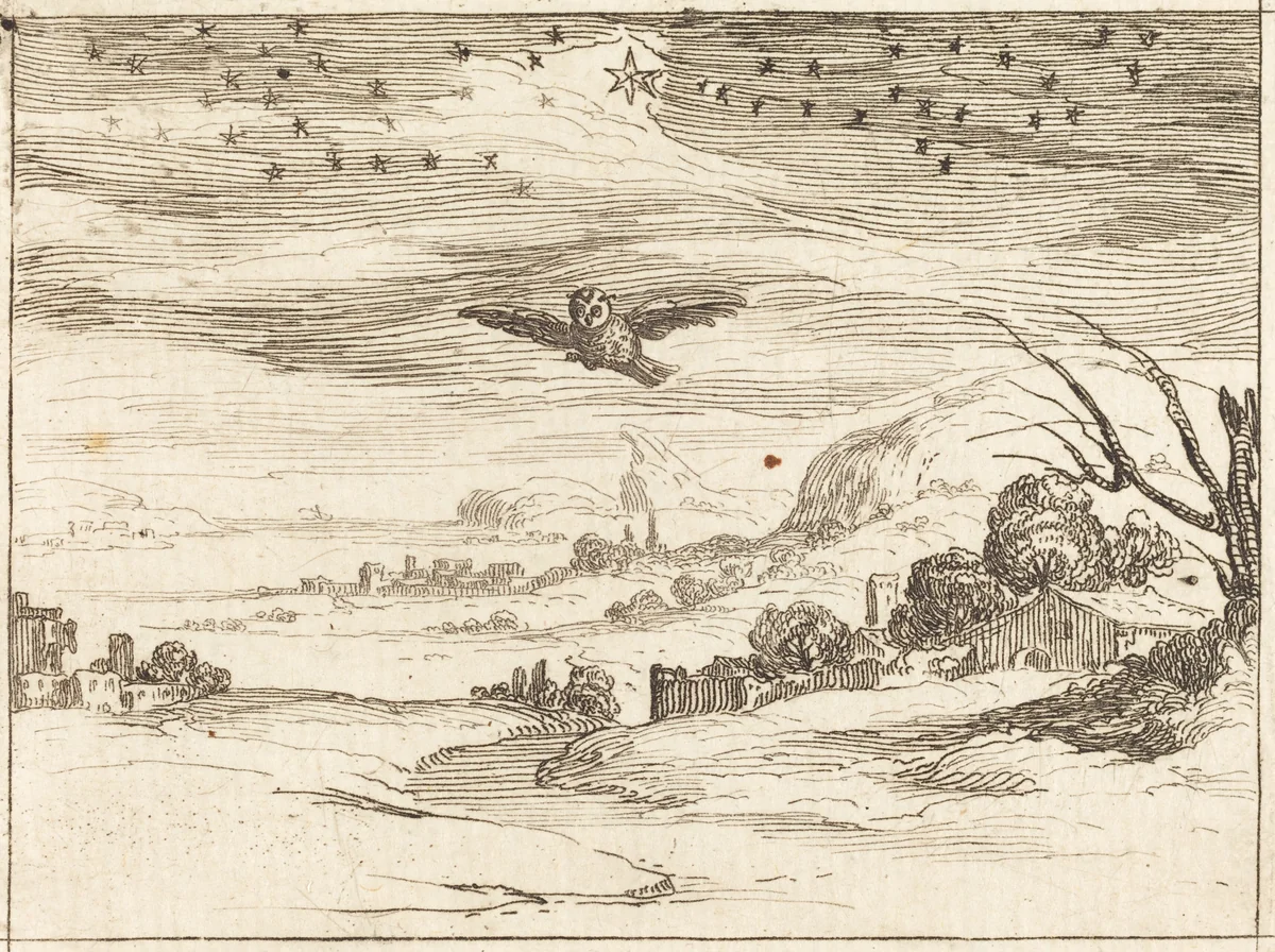 Dawn by Jacques Callot, print, 1592-1635