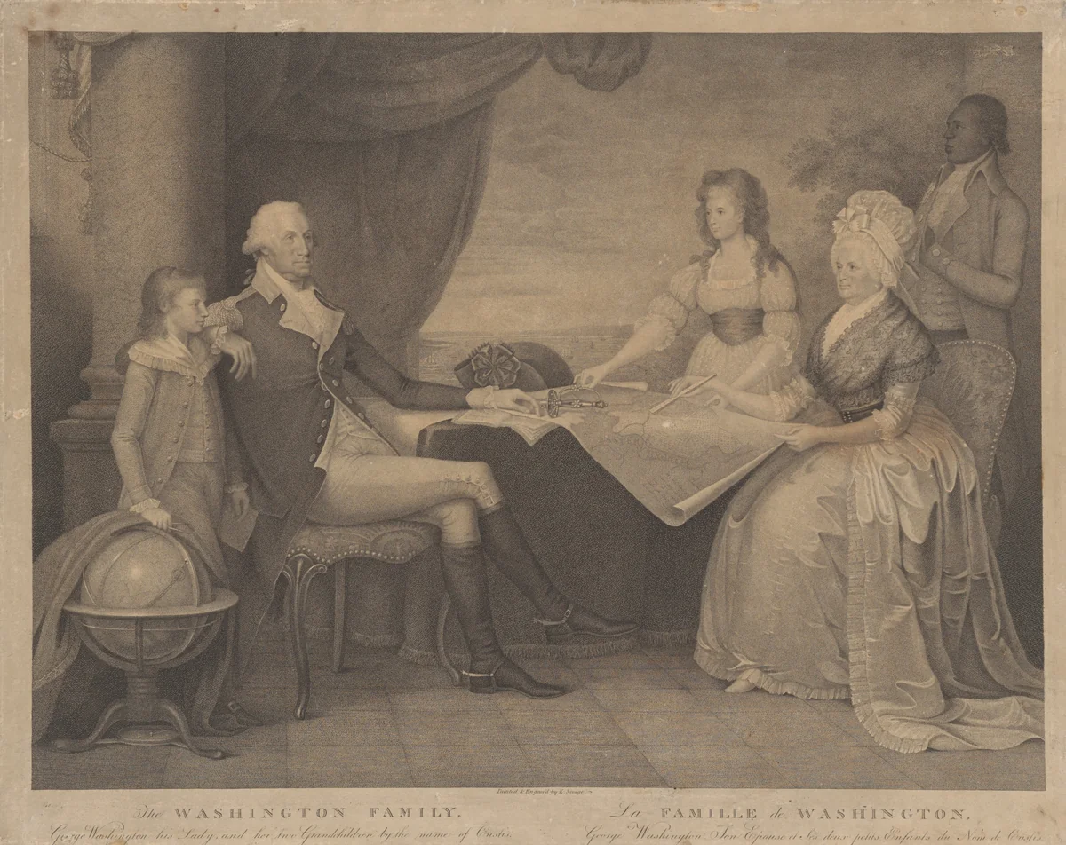 The Washington Family by Edward Savage, print, 1798