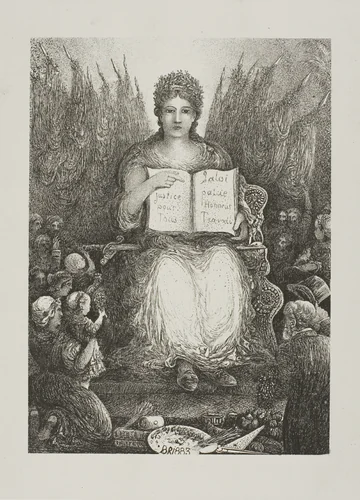 The Republic by Rodolphe Bresdin, print, 1883