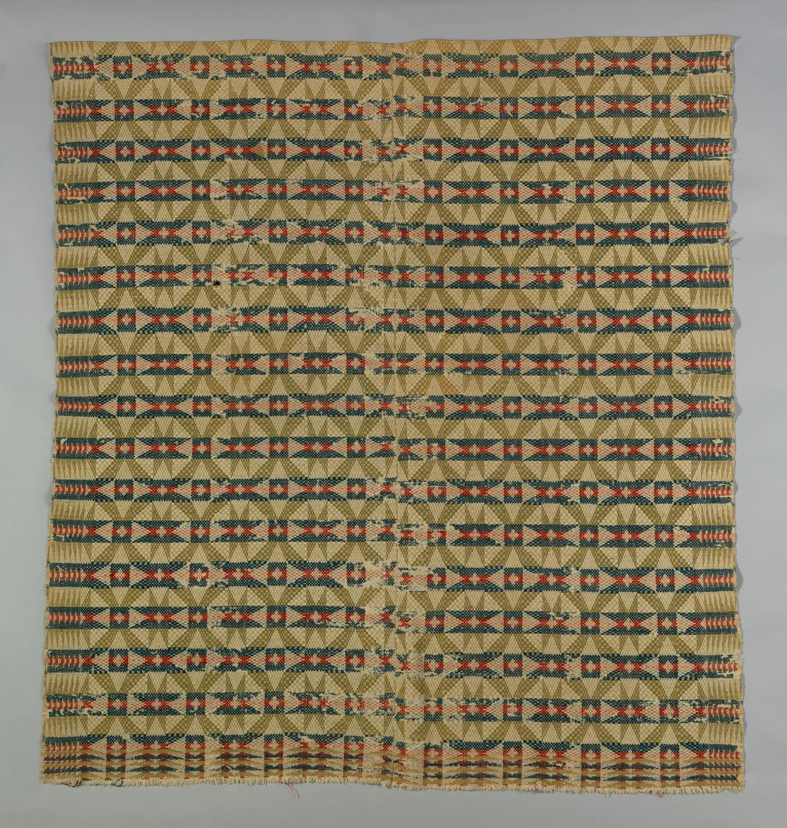 Coverlet by anonymous, textile, 1820-1840