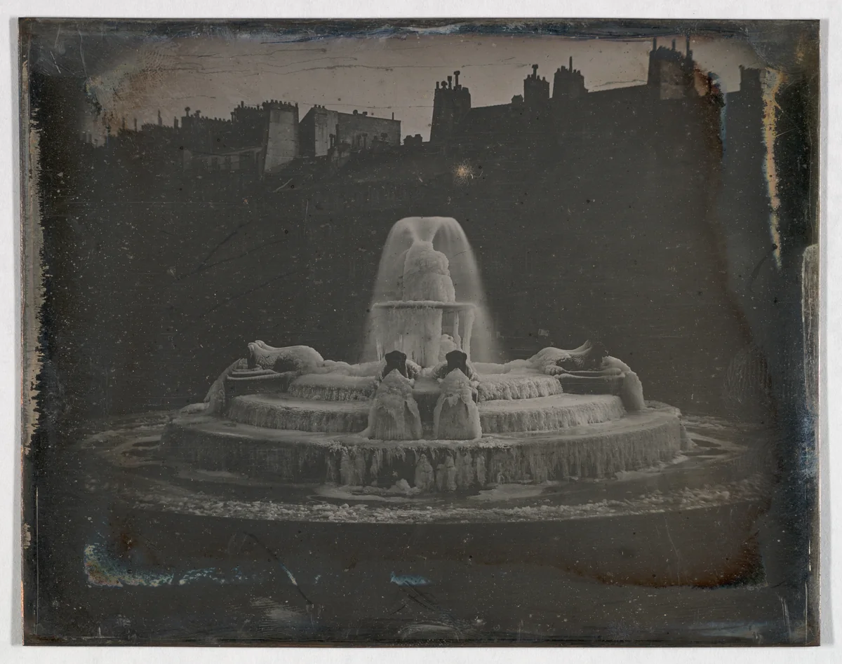 Fountain, Place du Château d’Eau, Paris by Joseph-Philibert Girault de Prangey, photograph, 1841-1842