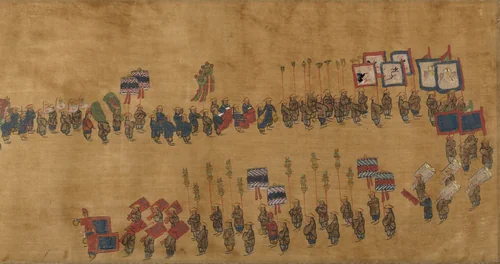Procession by Unidentified Artist, painting, 1871-1899