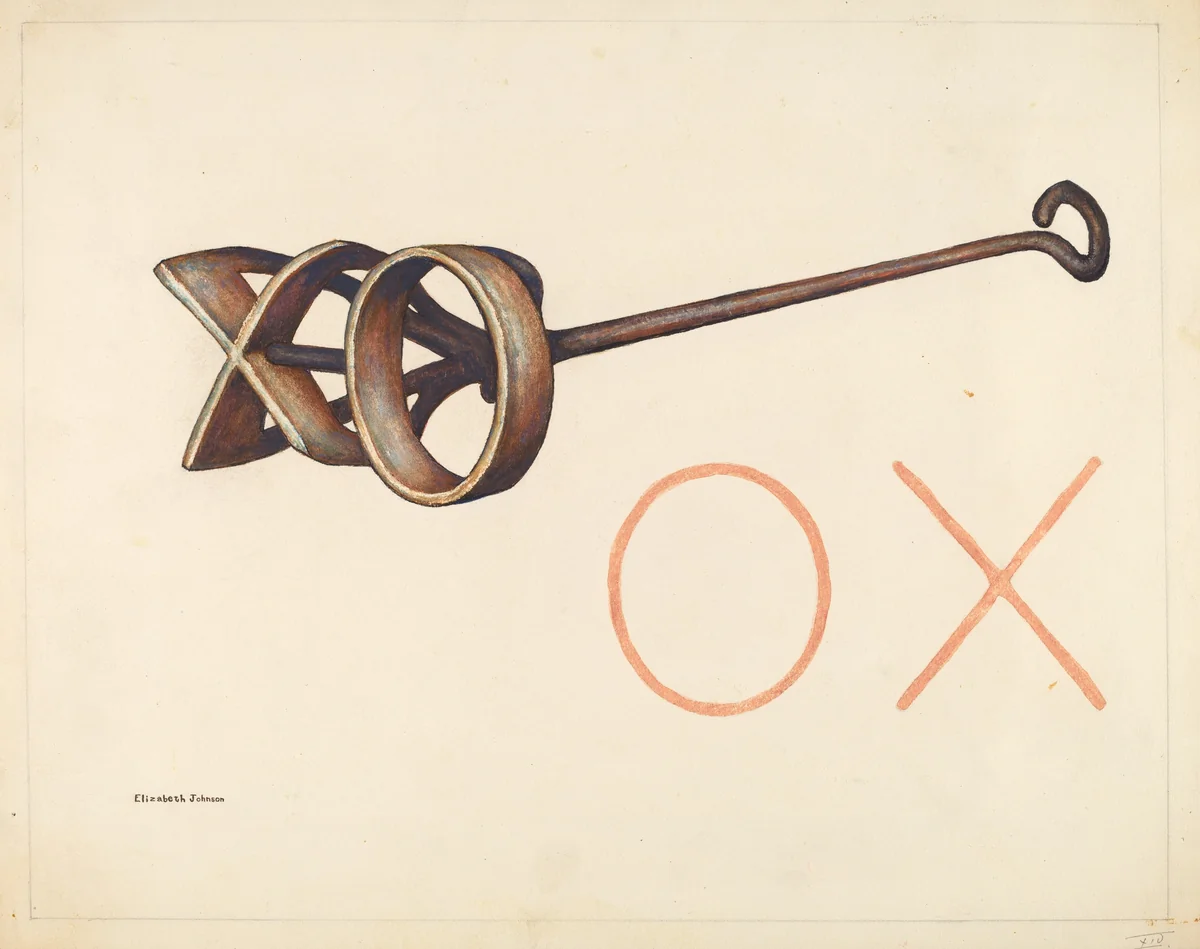 Branding Iron by Elizabeth Johnson, index of american design, 1942