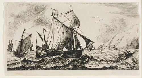 The Galliot of Jean de Vyl of Rotterdam by Charles Meryon, print, 1850