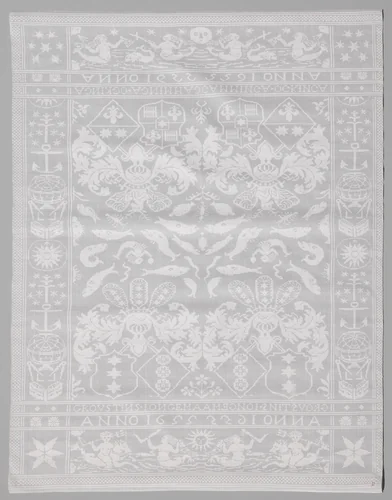 Wapens Camminga-Ockinga en Grovestins-Jongema en vissenpatroon. by anonymous, other, 1655