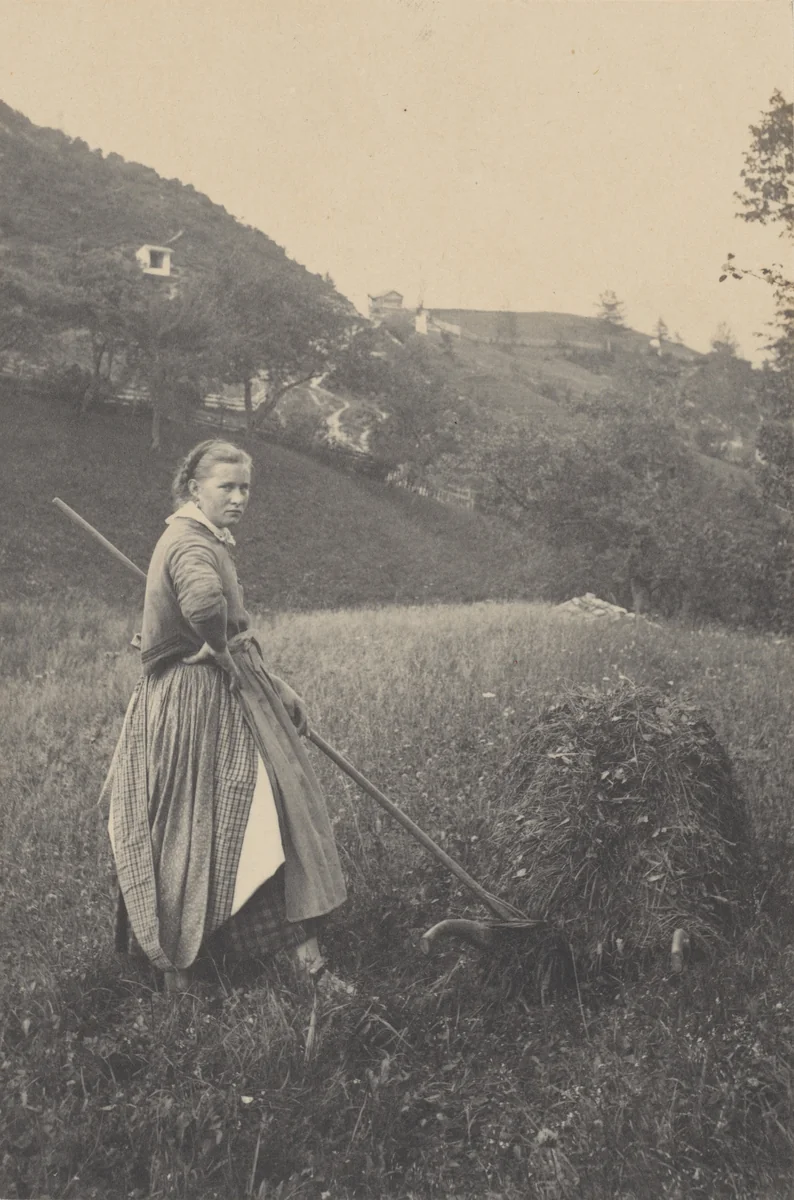 The Harvest, Mittenwald by Alfred Stieglitz, photograph, 1886