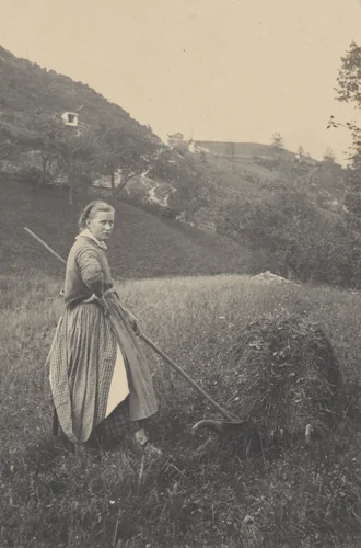 The Harvest, Mittenwald by Alfred Stieglitz, photograph, 1886
