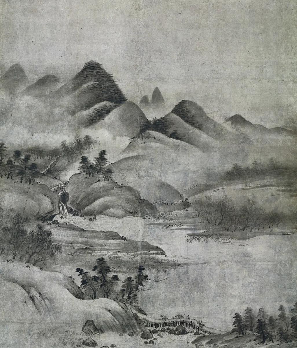 Landscape by Sōami, painting, 1500-1525