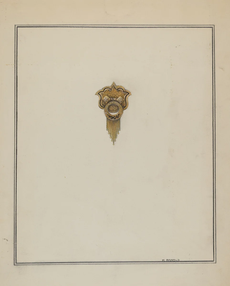 Brooch by Madeline Arnold, index of american design, 1937