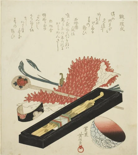 Hair Ornaments by Kikugawa Eishin, print, 1799-1835