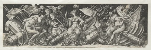Combats and Triumphs No. 1 by Etienne Delaune, print, 1550-1572