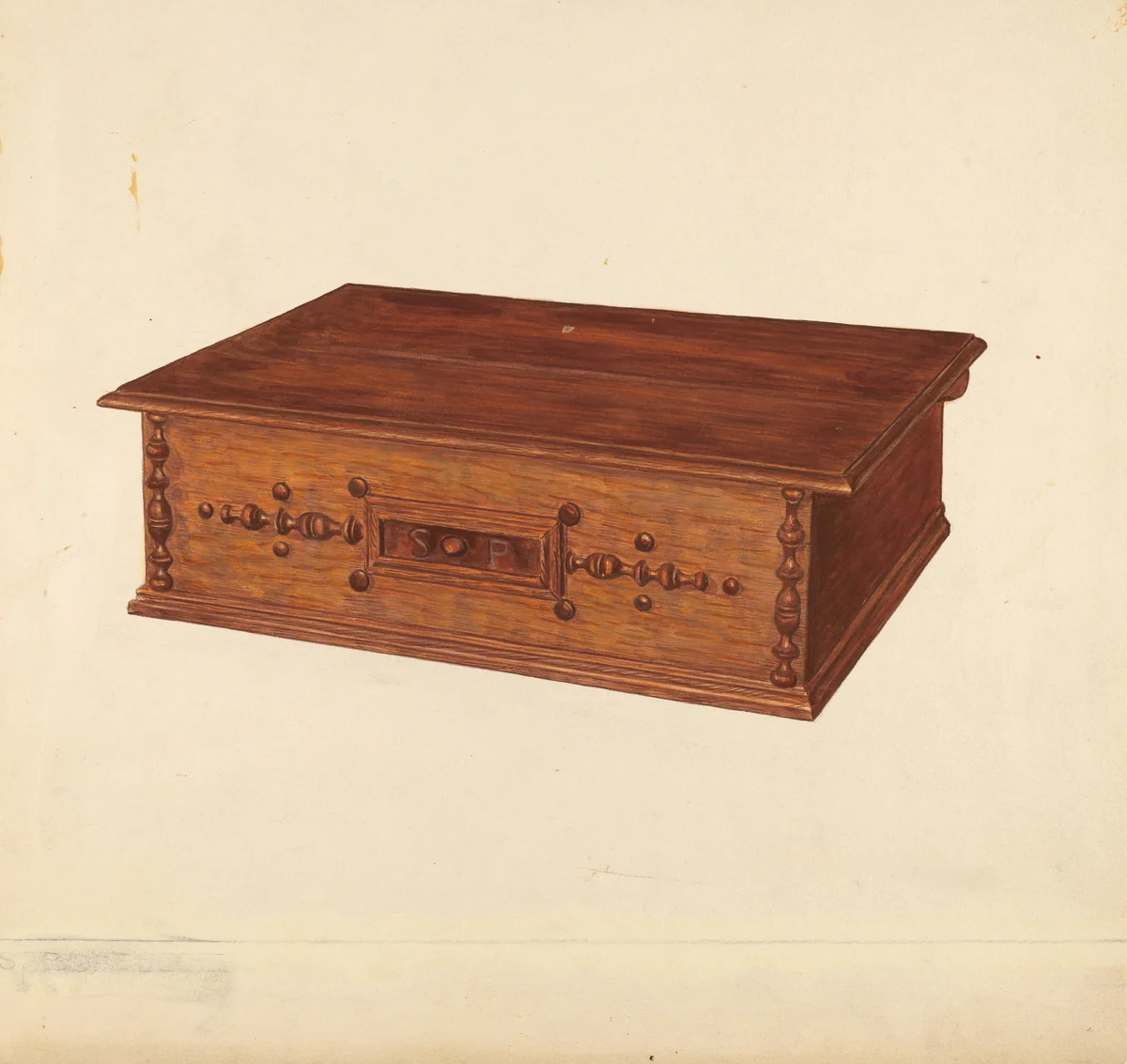 Desk Box by Francis Borelli, index of american design, 1935-1942