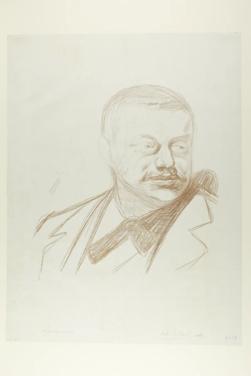Gunnar Heiberg by Edvard Munch, print, 1896
