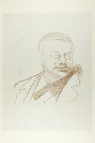 Gunnar Heiberg by Edvard Munch, print, 1896