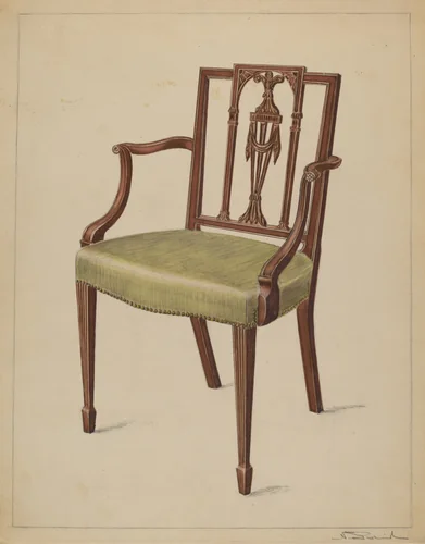 Armchair by Nicholas Gorid, index of american design, 1936