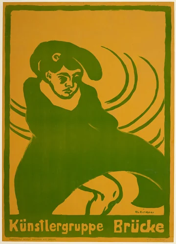 Poster for Die Brücke by Ernst Ludwig Kirchner, print, 1907