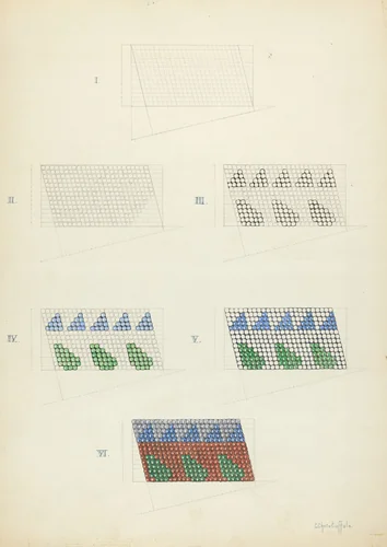 Beadwork: Technique Demonstration by Cornelius Christoffels, index of american design, 1935-1942
