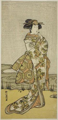 The Actor Segawa Kikunojo III in an Unidentified Role by Katsukawa Shunko, print, 1774-1784