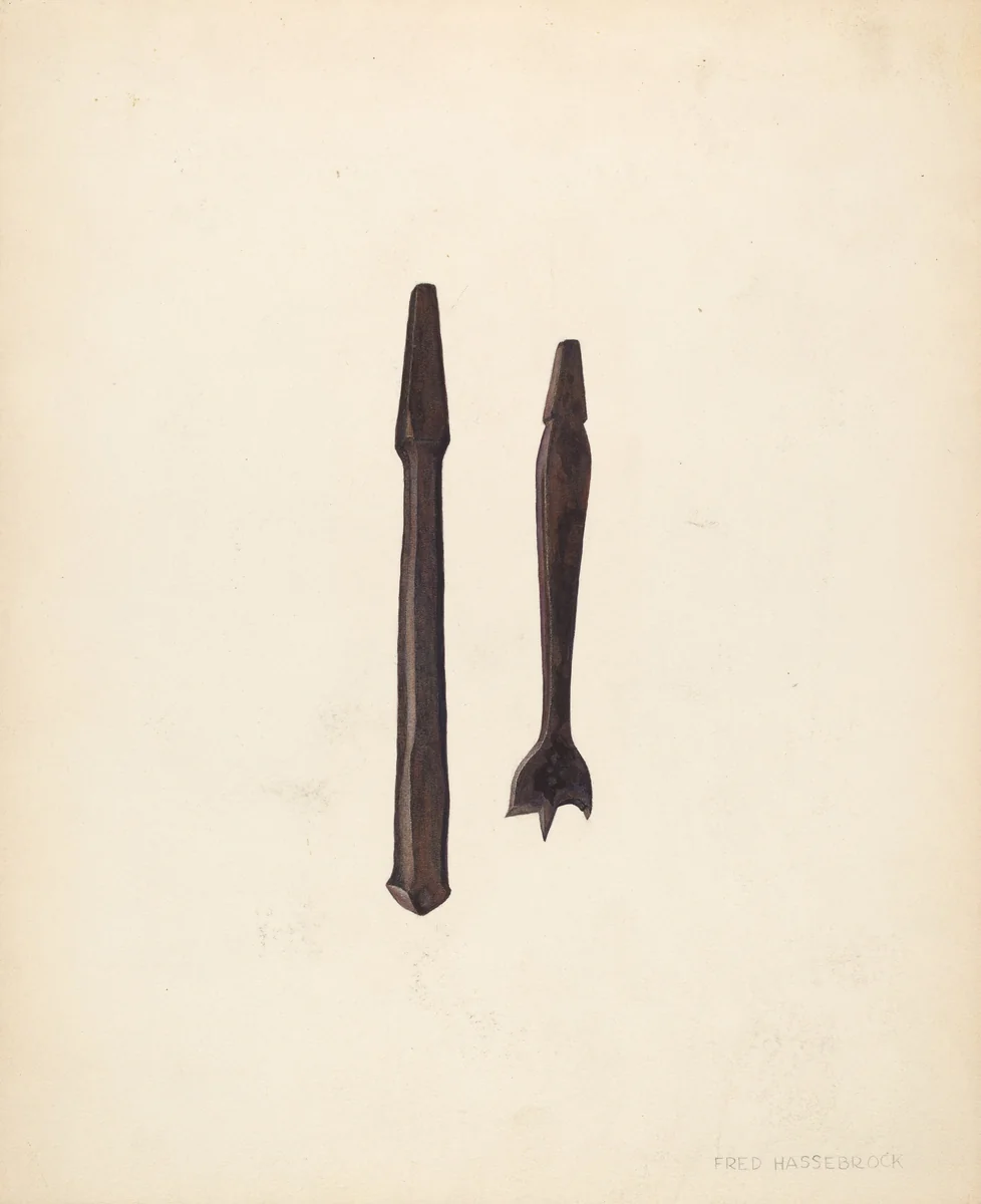 Bit and Countersink by Fred Hassebrock, index of american design, 1940