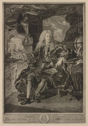 Samuel Bernard by Pierre Drevet, print, 1729