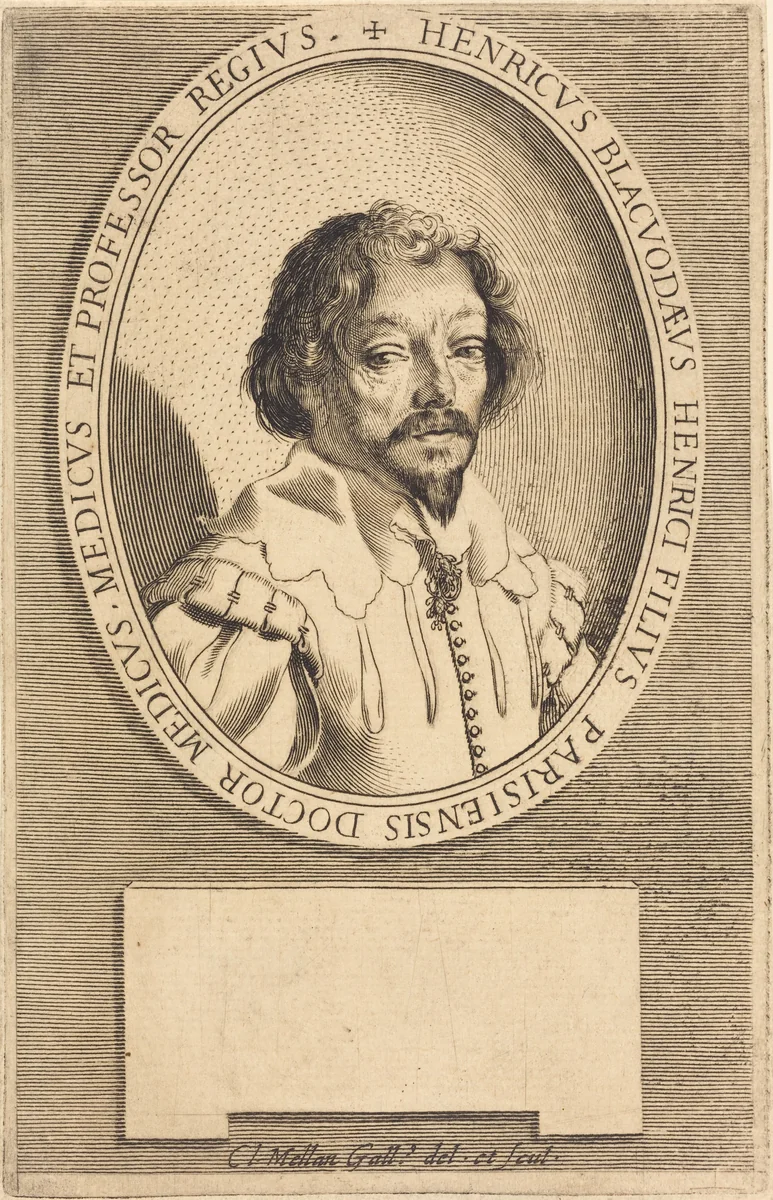 Dr. Henry Blackwood, Jr. by Claude Mellan, print, 1598-1688
