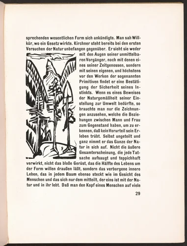 In-text plate from Kirchner Zeichnungen (Kirchner Drawings) by Ernst Ludwig Kirchner, volume, 1925