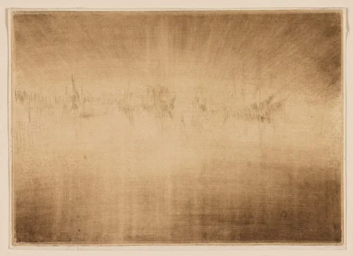 Nocturne: Shipping by James McNeill Whistler, print, 1879-1880