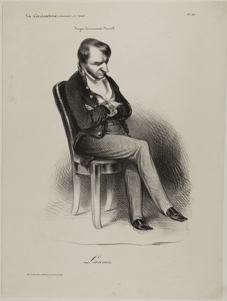 Lannes, plate 519 by Honoré-Victorin Daumier, print, 1835