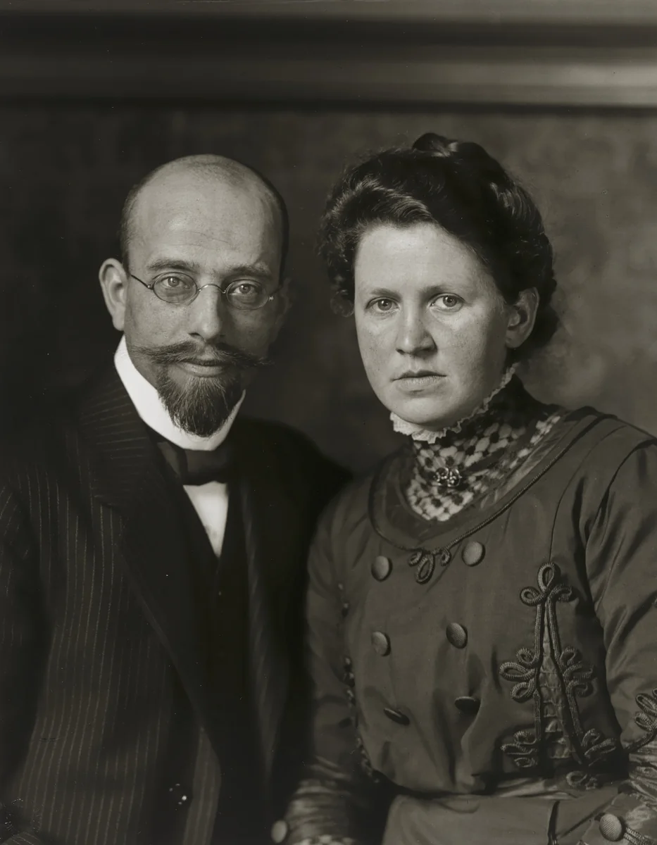 Village Teacher and Wife by August Sander, photograph, 1911