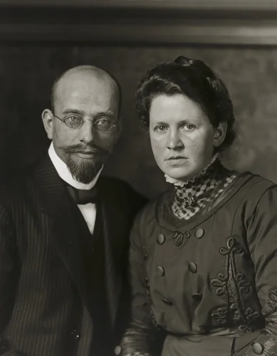Village Teacher and Wife by August Sander, photograph, 1911