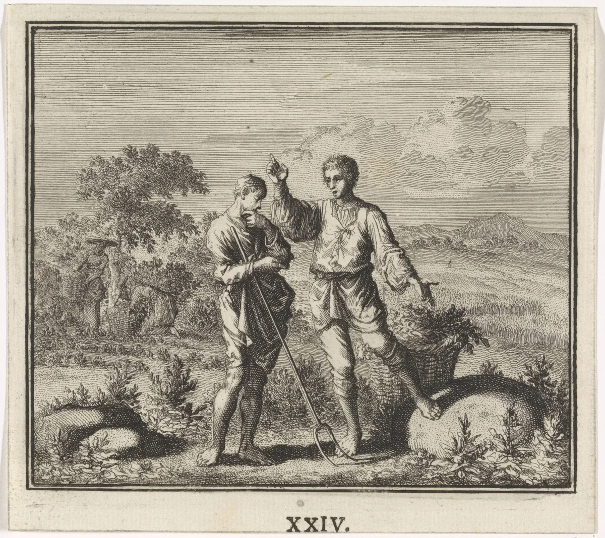 Embleem: steen by Caspar Luyken, print, 1700