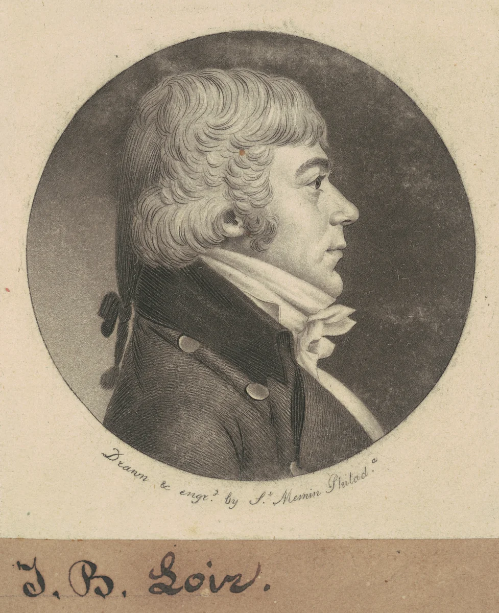 J. B. Loir by Charles B. J. Févret de Saint-Mémin, print, 1800