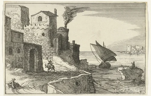 Kustdorp by anonymous, print, 1618