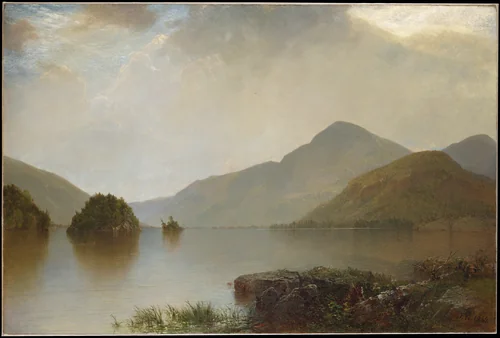 Lake George by John Frederick Kensett, artwork, 1869