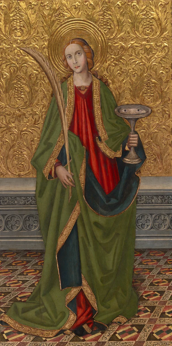 Saint Lucy by Vergós Workshop, painting, 1492-1505