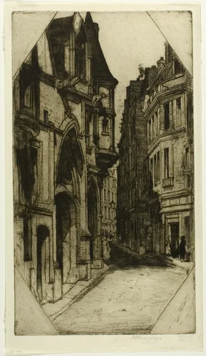 Hôtel de Sens, plate three from the Paris Set by David Young Cameron, print, 1904
